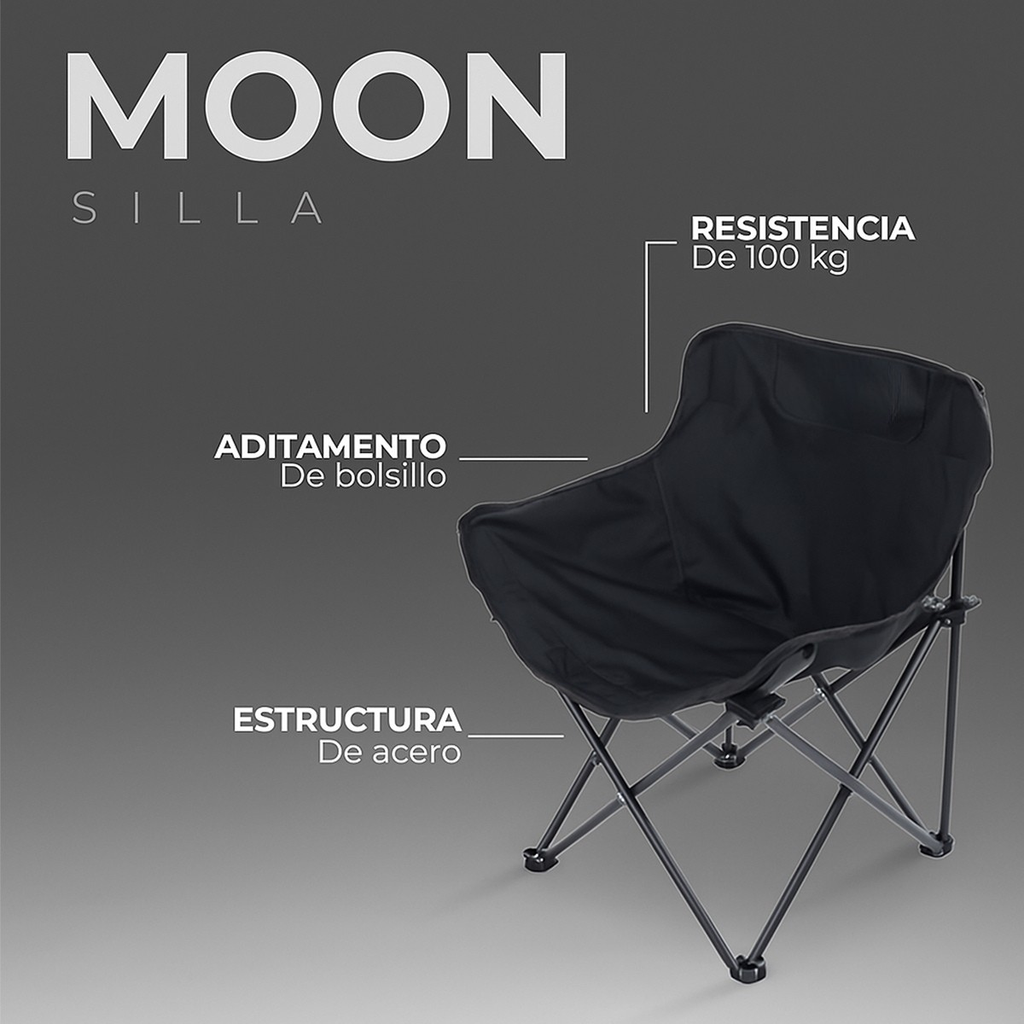 Silla Para Camping Playa Pesca Plegable De Lona Impermeable