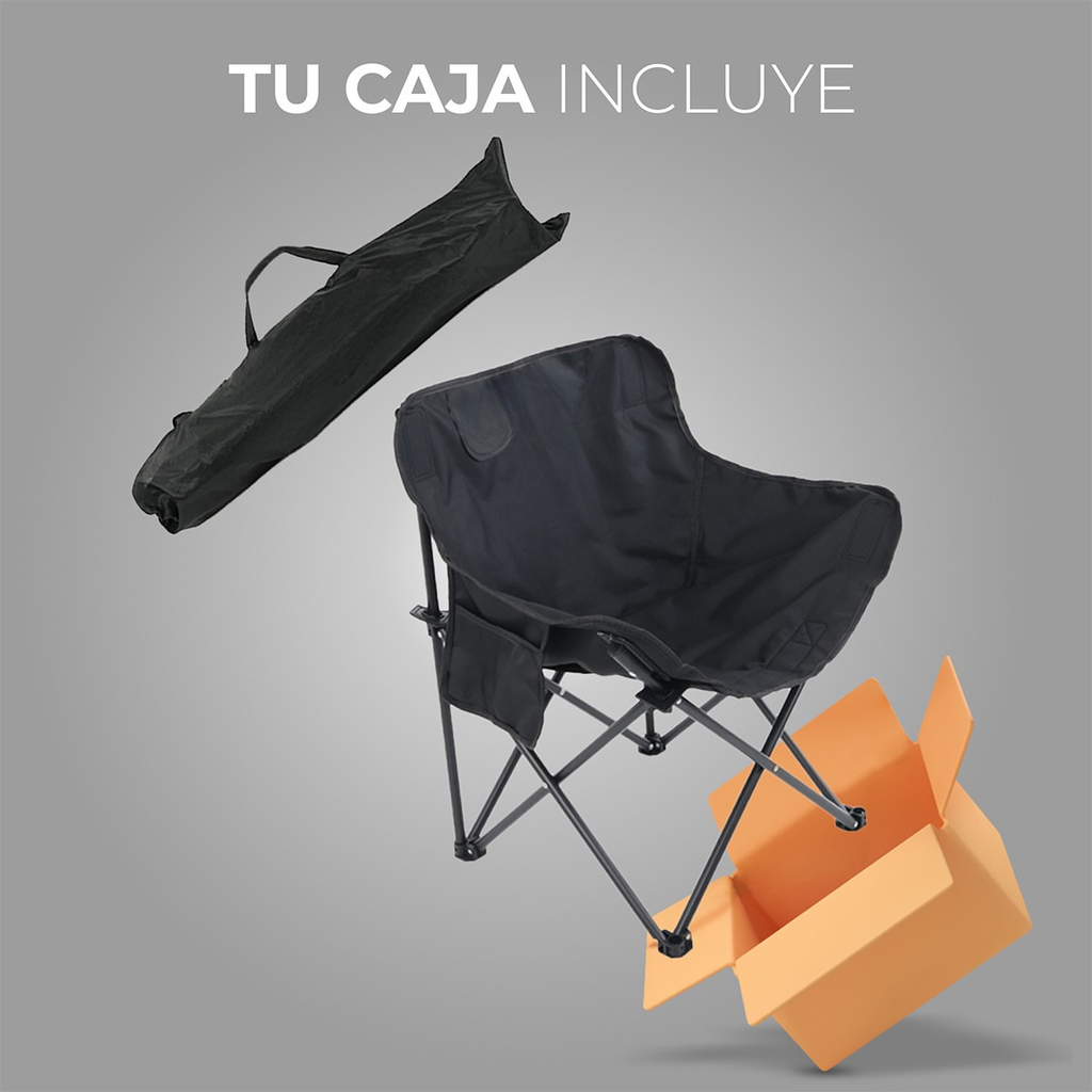 Silla Para Camping Playa Pesca Plegable De Lona Impermeable