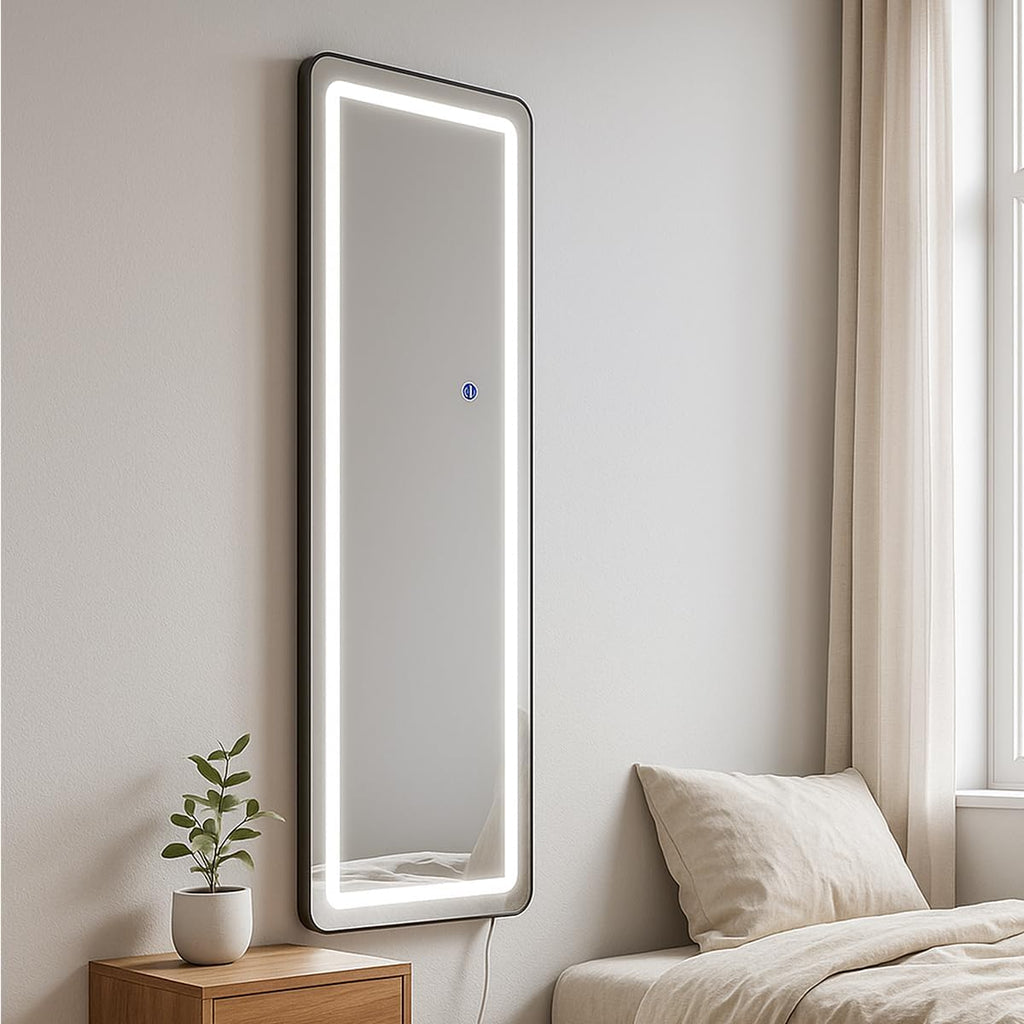 Espejo Rectangular Cuerpo Completo con Luz Led Decorativo para Recamara Baño