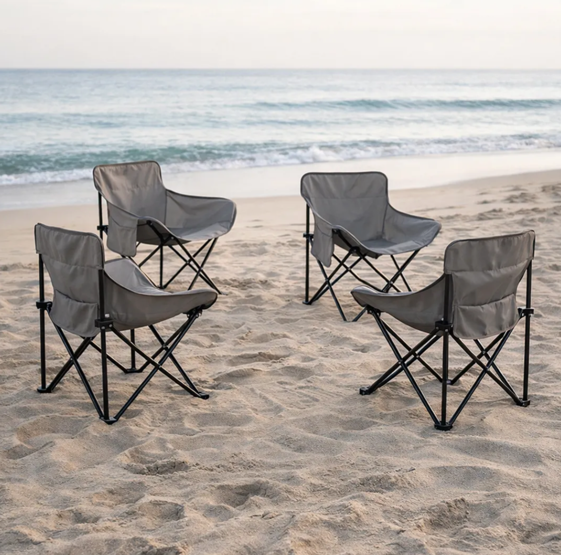 Silla Para Camping Playa Pesca Plegable De Lona Impermeable