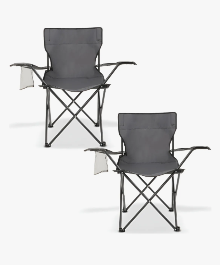 Silla Plegable Portatil De Playa Alberca Camping Pesca 2 Pz