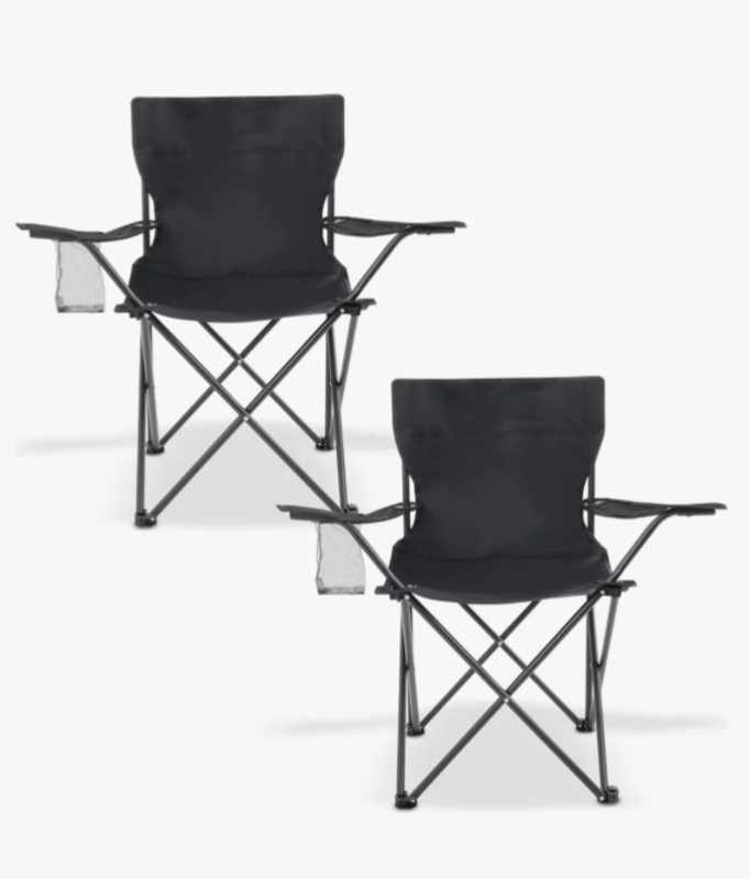 Silla Plegable Portatil De Playa Alberca Camping Pesca 2 Pz