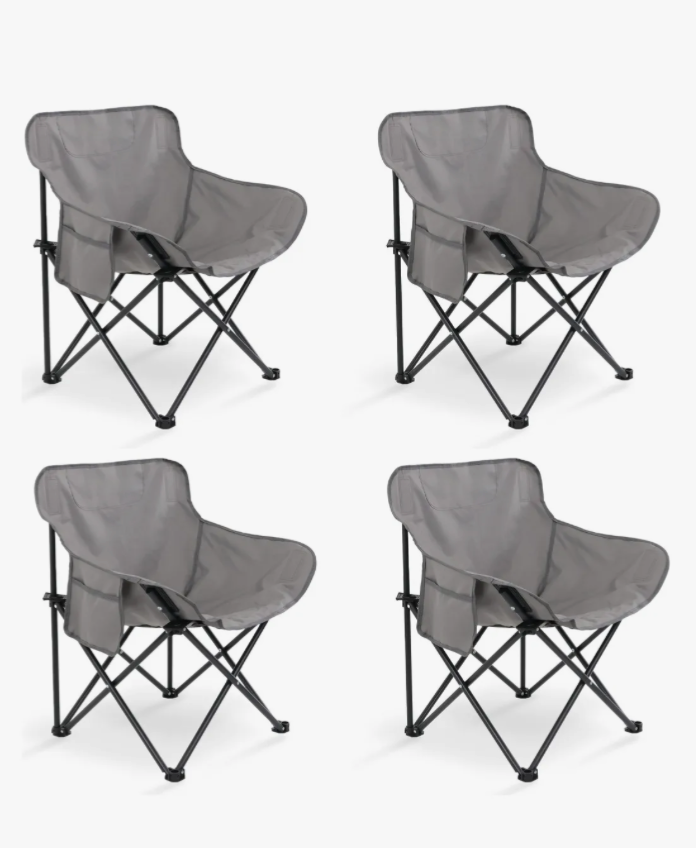 Silla Camping Jolbird GL0312 Acero 100kg Plegable Impermeable Pack 4