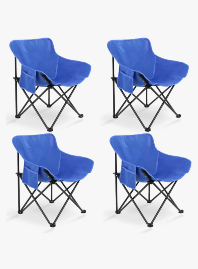 Silla Camping Jolbird GL0312 Acero 100kg Plegable Impermeable Pack 4