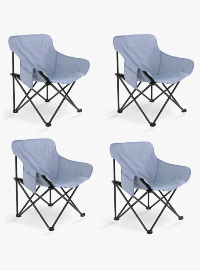 Silla Camping Jolbird GL0312 Acero 100kg Plegable Impermeable Pack 4