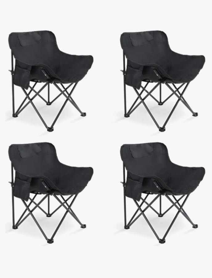 Silla Camping Jolbird GL0312 Acero 100kg Plegable Impermeable Pack 4