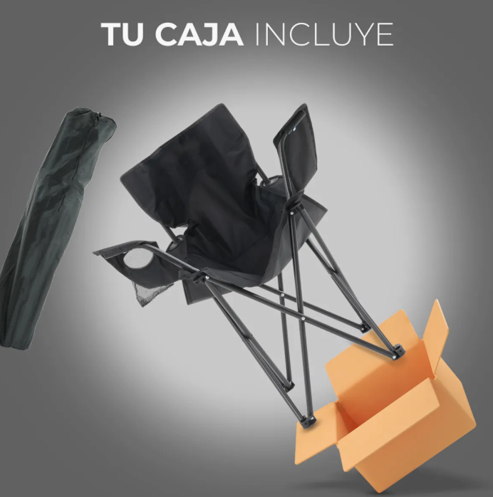 Silla Plegable Portatil De Playa Alberca Camping Pesca 4 Pz