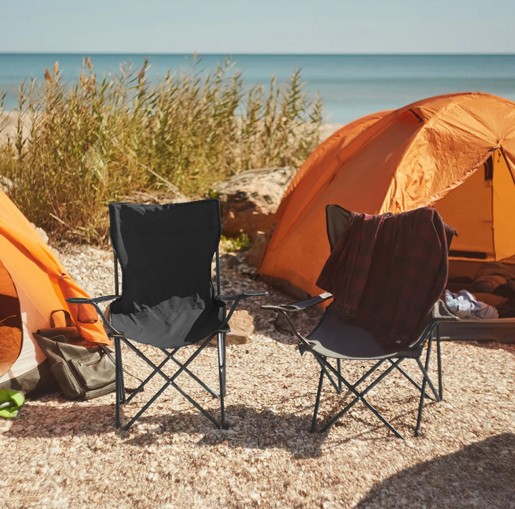Silla Plegable Portatil De Playa Alberca Camping Pesca 4 Pz