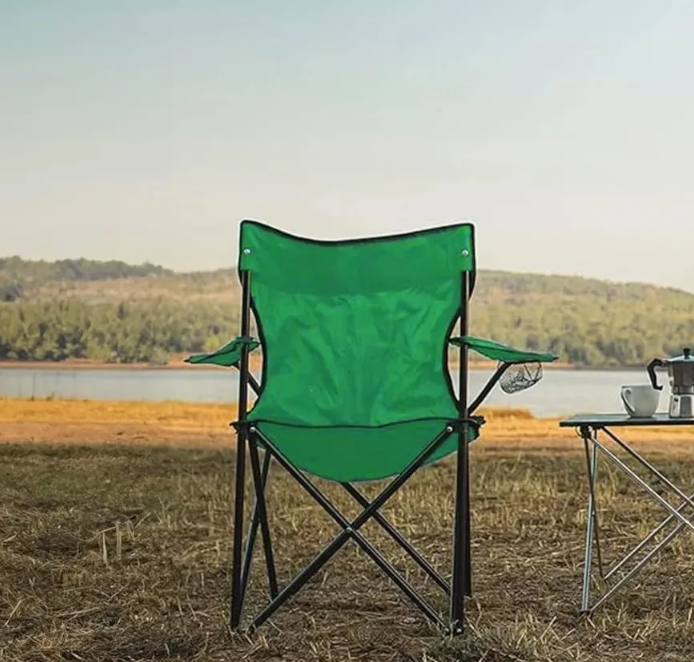 Silla Plegable Portatil De Playa Alberca Camping Pesca 2 Pz