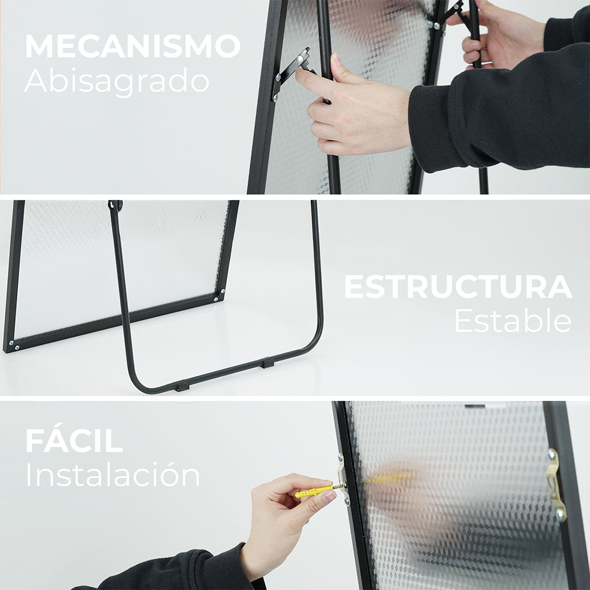 Espejo de Arco Pedestal y Pared Cuerpo Completo