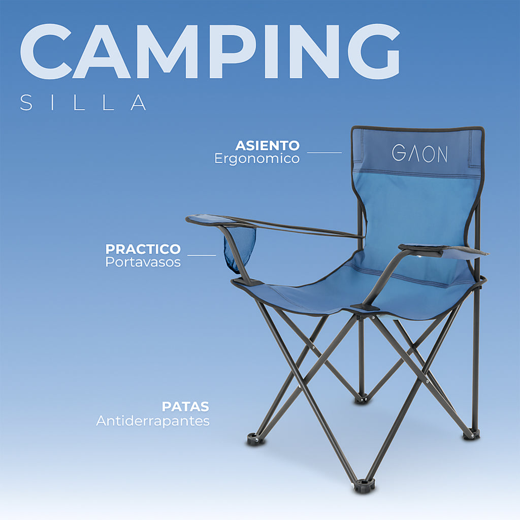 Silla Plegable Portatil De Playa Alberca Camping Pesca 1 Pz