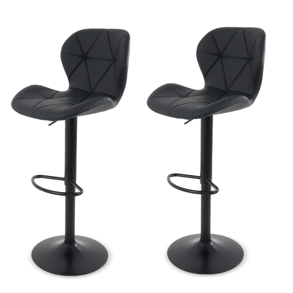 Silla De Bar y Barra De Cocina Moderna Con Reposapies Respaldo Set de 2