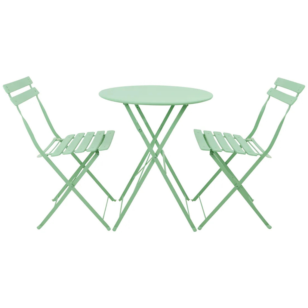 Set De Jardín 3 Piezas Mesa Y Sillas Desayunador Exteriores