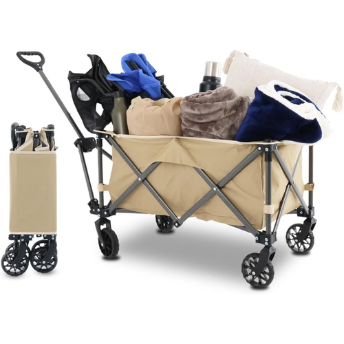Carrito Vagon de Carga Plegable Multiusos con Ruedas