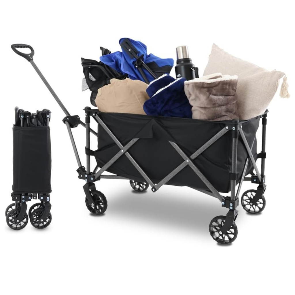 Carrito Vagon de Carga Plegable Multiusos con Ruedas